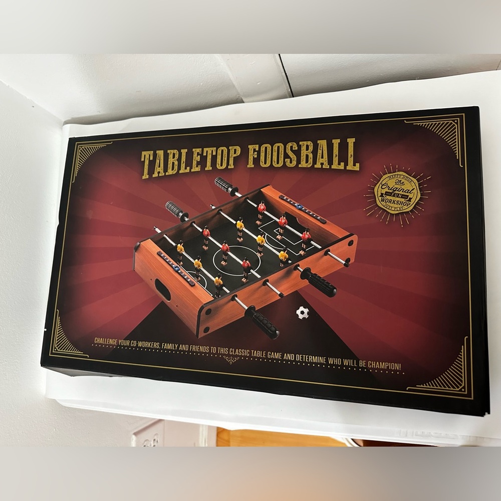 Tabletop Foosball Game (The Original Fun Workshop) In Box